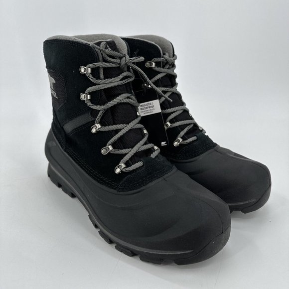 Sorel Men's Boots Buxton Black Quarry Waterproof Insulated Size US 11 EU 44 NEW - Picture 12 of 16